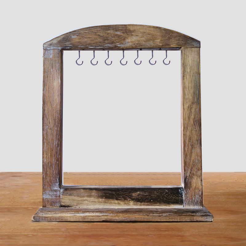 Medium Hanging-Things Stand - Dark Wood (40x30cm)