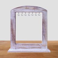Medium Hanging-Things Stand - Whitewash (40x30cm)