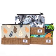 Large Luxury Tropical Pouches - (3x2 Assorted Designs) - 26x17cm