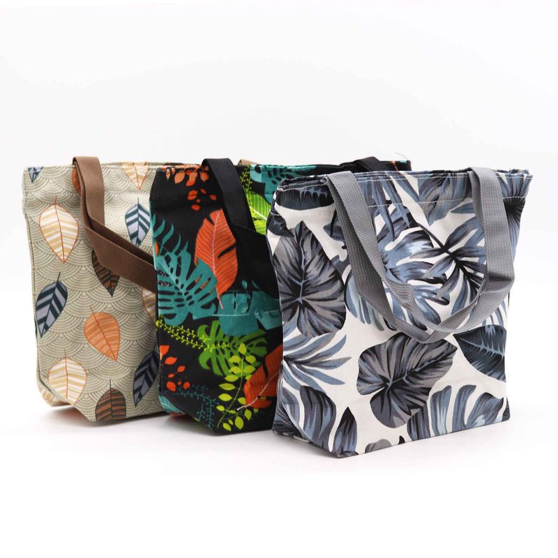 Tropical Handy Quick Shop Bag - (3x Assorted Designs) - 32x23x10cm