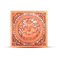 Square Decorative Wooden Buddha Ganesh Panel 40x40