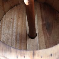 Beer Barrel Stool & Parasol Stand 38x32cm - Natural