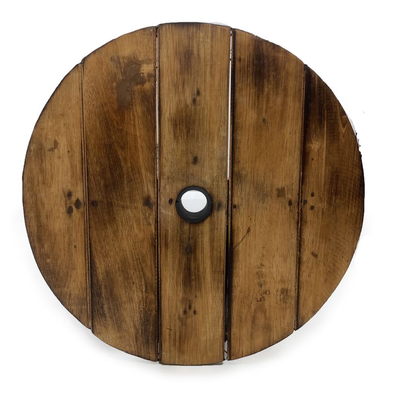 Beer Barrel Stool & Parasol Stand 38x32cm - Natural