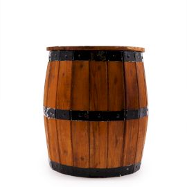 Beer Barrel Stool & Parasol Stand 38x32cm - Natural