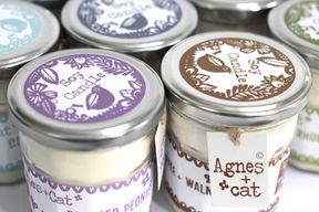 220g Soy Wax Jam Jar Candle - Coffee and Walnut