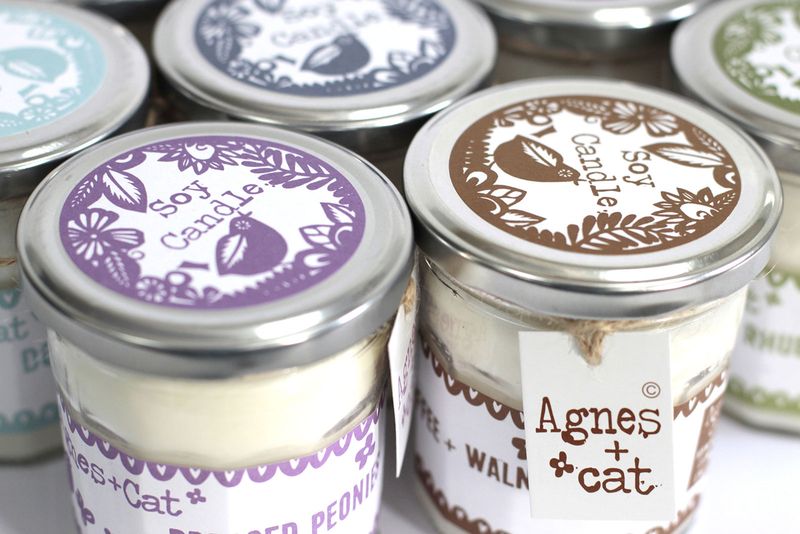 220g Soy Wax Jam Jar Candle - Coffee and Walnut