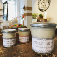 220g Soy Wax Jam Jar Candle - Dolly Blue