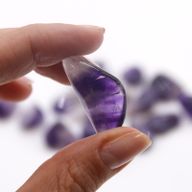 Tumble Stone - Amethyst Banded M