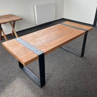 Reclaimed Wood Metal Legs - Coffe Table 120 cm