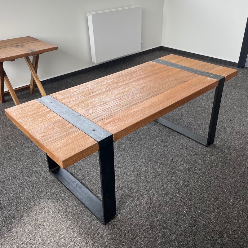 Reclaimed Wood Metal Legs - Coffe Table 120 cm