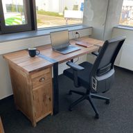 Reclaimed Wood Metal Legs - Office Desk 160x60x75 cm