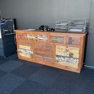 Reclaimed Wood - Side Table 160x40x80 cm