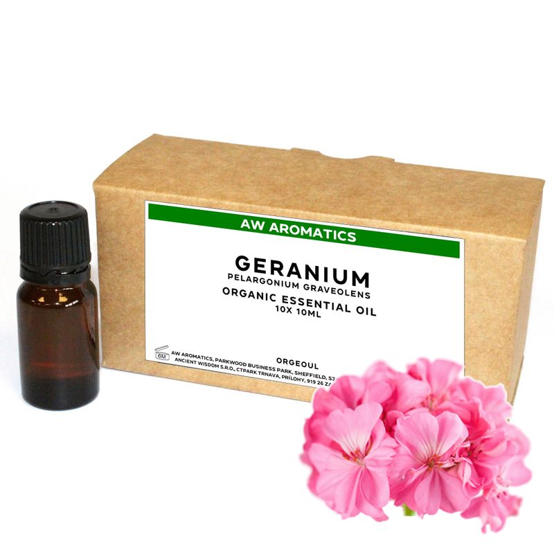 Geranium Organic Essential Oil 10ml - White Label