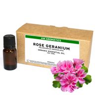 Rose Geranium Organic Essential Oil 10ml - White Label