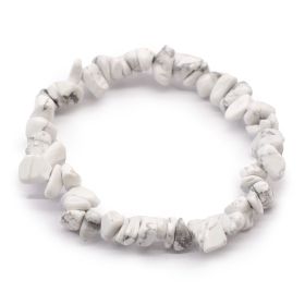 White Jasper Gem Bracelet Bath Bomb - White Label