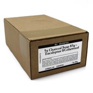 Charcoal Soap 85g - Eucalyptus & Cedarwood - White Label
