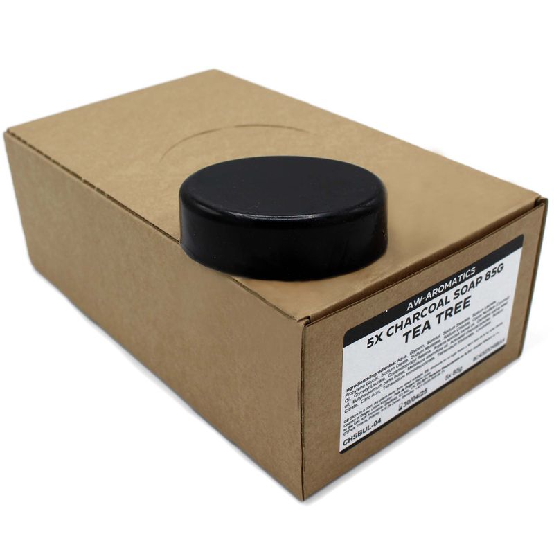 Charcoal Soap 85g - Tea Tree - White Label