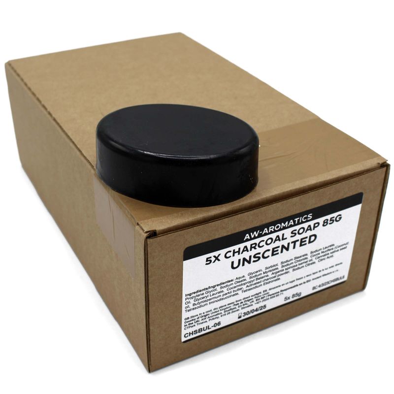 Charcoal Soap 85g - Unscented - White Label