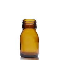 30ml Amber Glass Medicine Bottle - No Cap