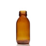 100ml Amber Glass Medicine Bottle - No Cap
