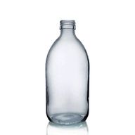 250ml Smoked Grey Glass Medicine Bottle - No Cap