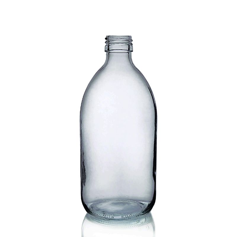 250ml Smoked Grey Glass Medicine Bottle - No Cap