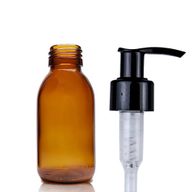 100ml Amber Glass Medicine Bottle - No Cap