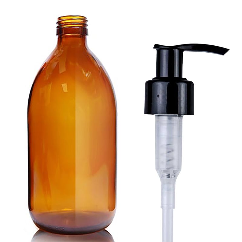 500ml Amber Glass Medicine Bottle  - No Cap