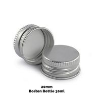 Cap for Amber Boston Bottle (for 30ml & 60ml) - Aluminum 20mm