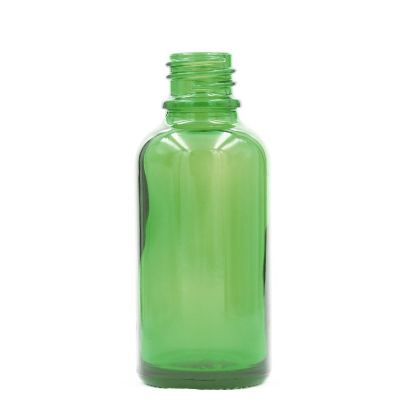 50ml Green Glass Dropper Bottle - No Cap