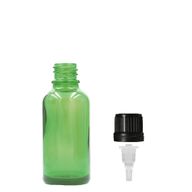 5ml Green Glass Dropper Bottle - No Cap