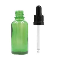30ml Green Glass Dropper Bottle - No Cap