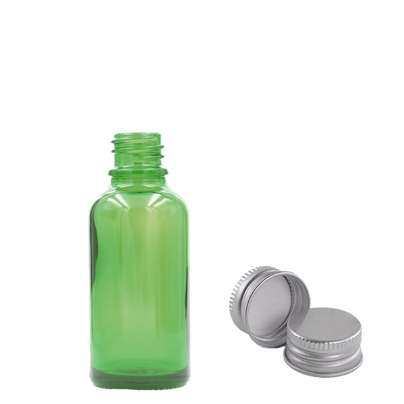 5ml Green Glass Dropper Bottle - No Cap