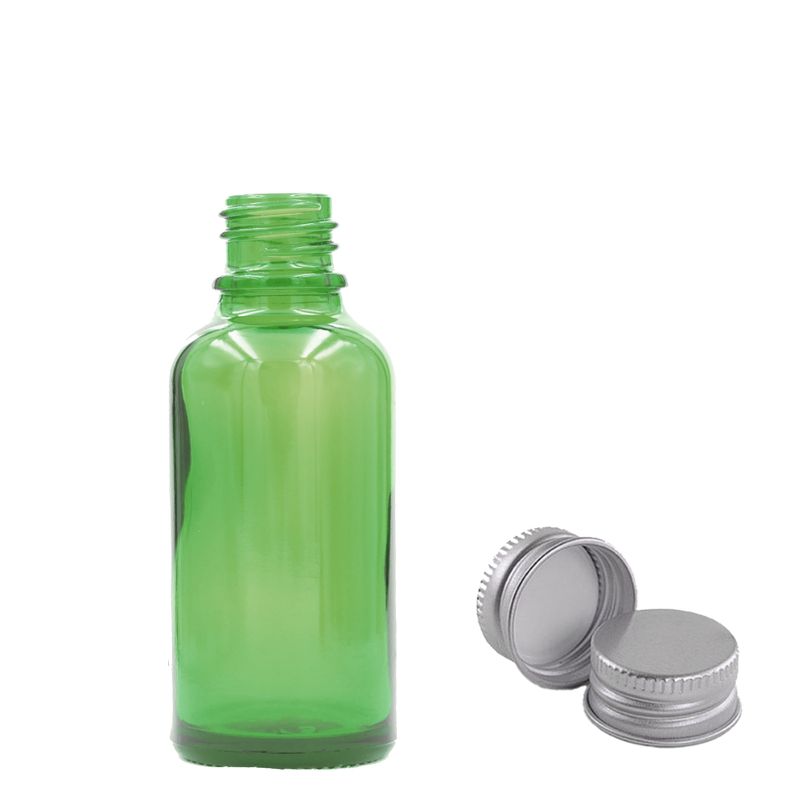 15ml Green Glass Dropper Bottle - No Cap