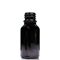 15ml Black Glass Dropper Bottle - No Cap