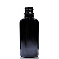 50ml Black Glass Dropper Bottle - No Cap