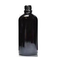 100ml Black Glass Dropper Bottle - No Cap
