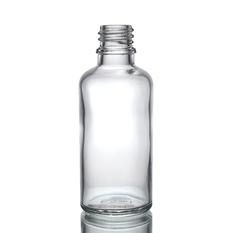 50ml Clear Glass Dropper Bottle - No Cap