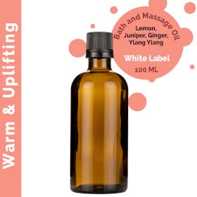 Warm & Uplifting Massage Oil - 100ml - White Label