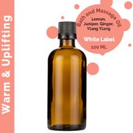 Warm & Uplifting Massage Oil - 100ml - White Label