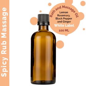 Spicy Rub Massage Oil - 100ml - White Label
