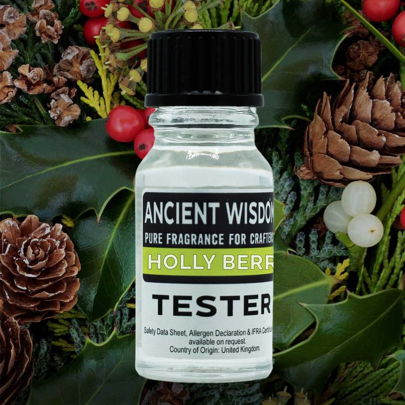10ml Fragrance Tester - Holly Berry & Mistletoe