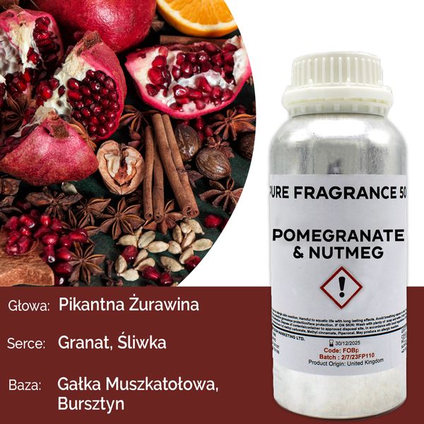 Pomegranate & Nutmeg Pure Fragrance Oil - 500ml