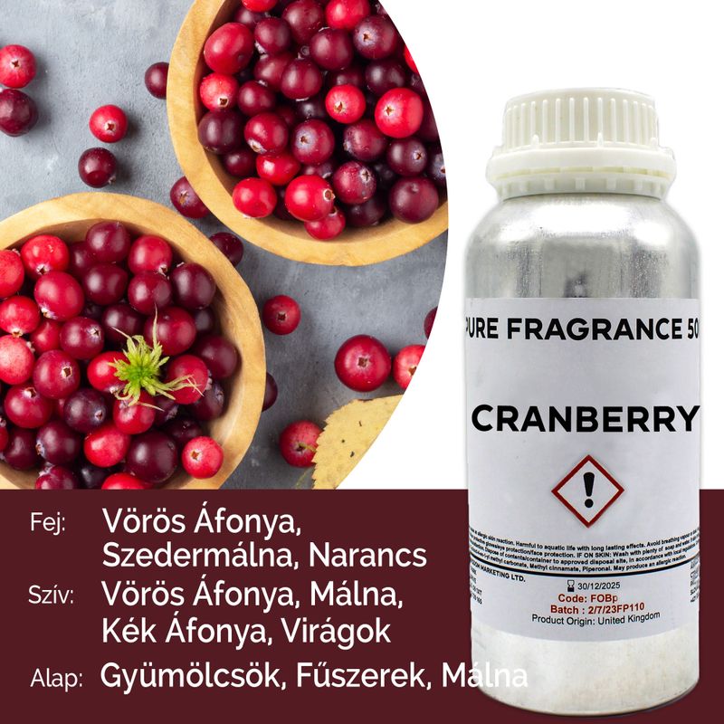 Cranberry Pure Fragrance Oil - 500ml