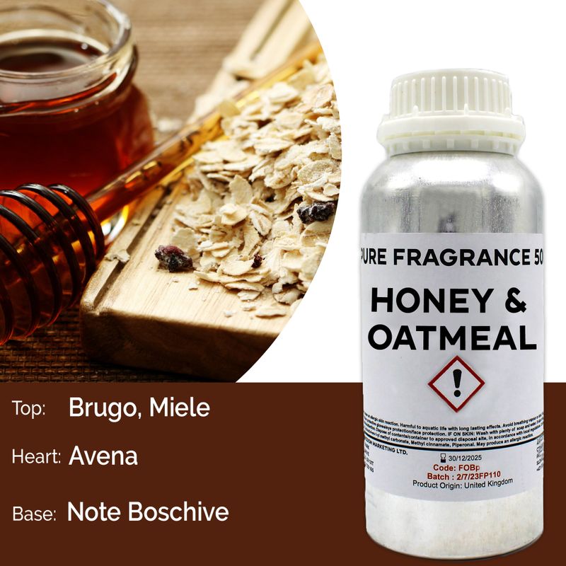 Honey & Oatmeal Pure Fragrance Oil - 500ml