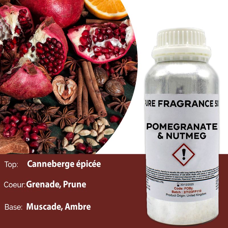 Pomegranate & Nutmeg Pure Fragrance Oil - 500ml