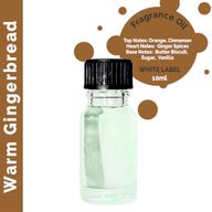 Warm Gingerbread Fragrance Oil 10ml - White Label
