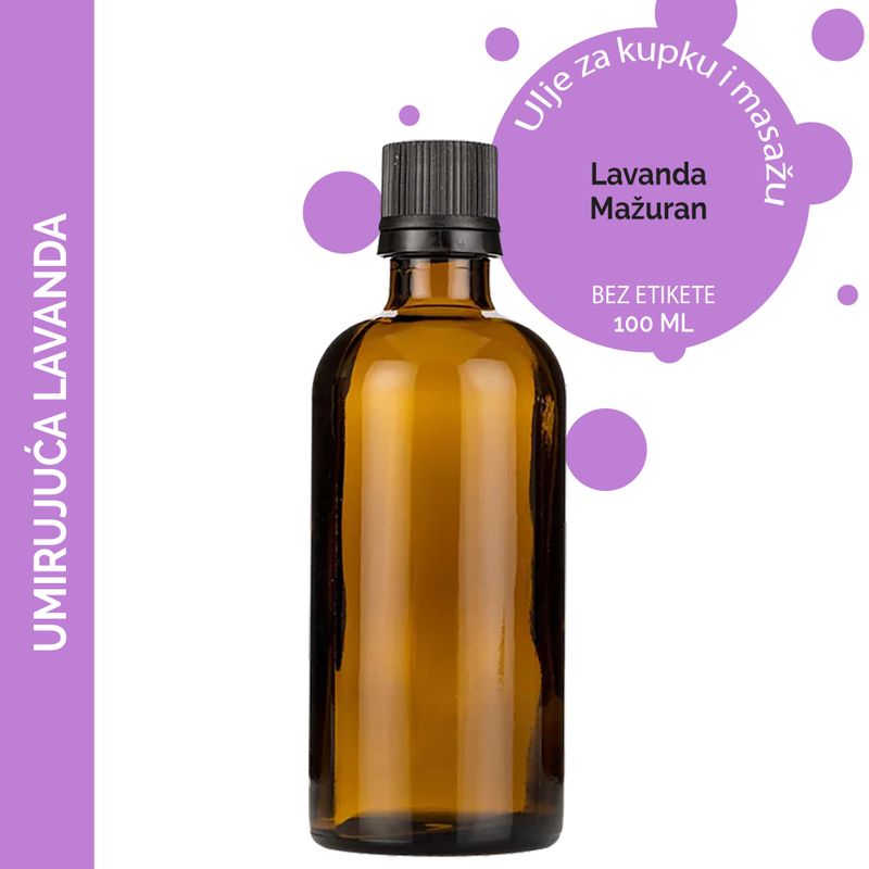 Sleepy Lavender Massage Oil - 100ml - White Label