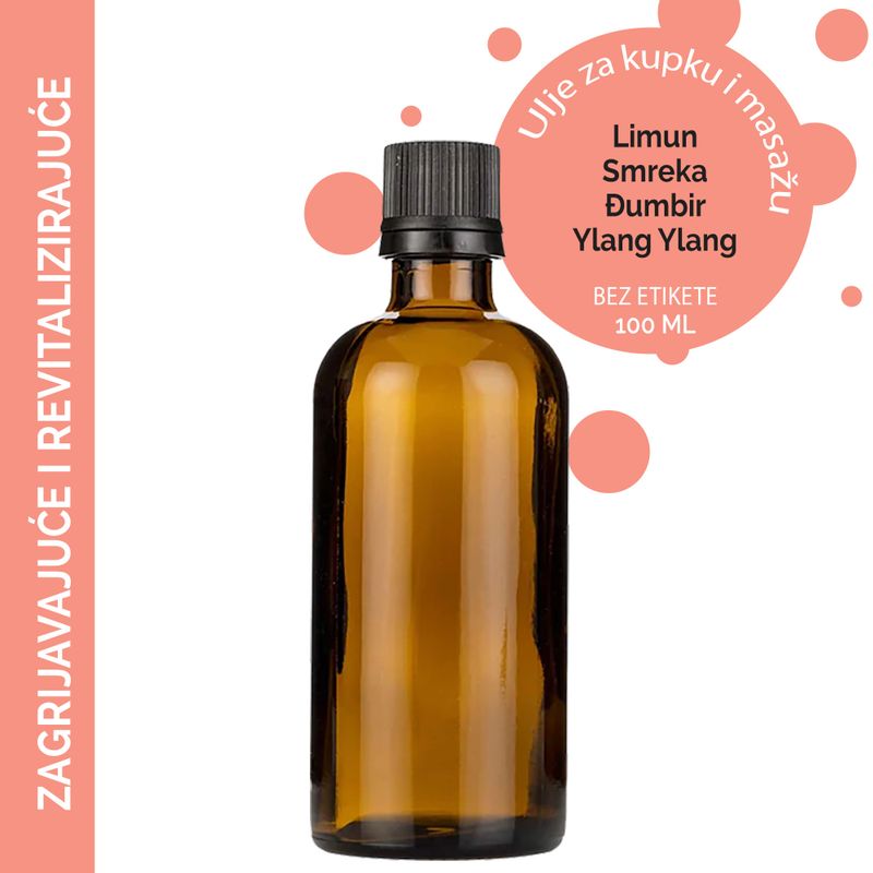 Warm & Uplifting Massage Oil - 100ml - White Label