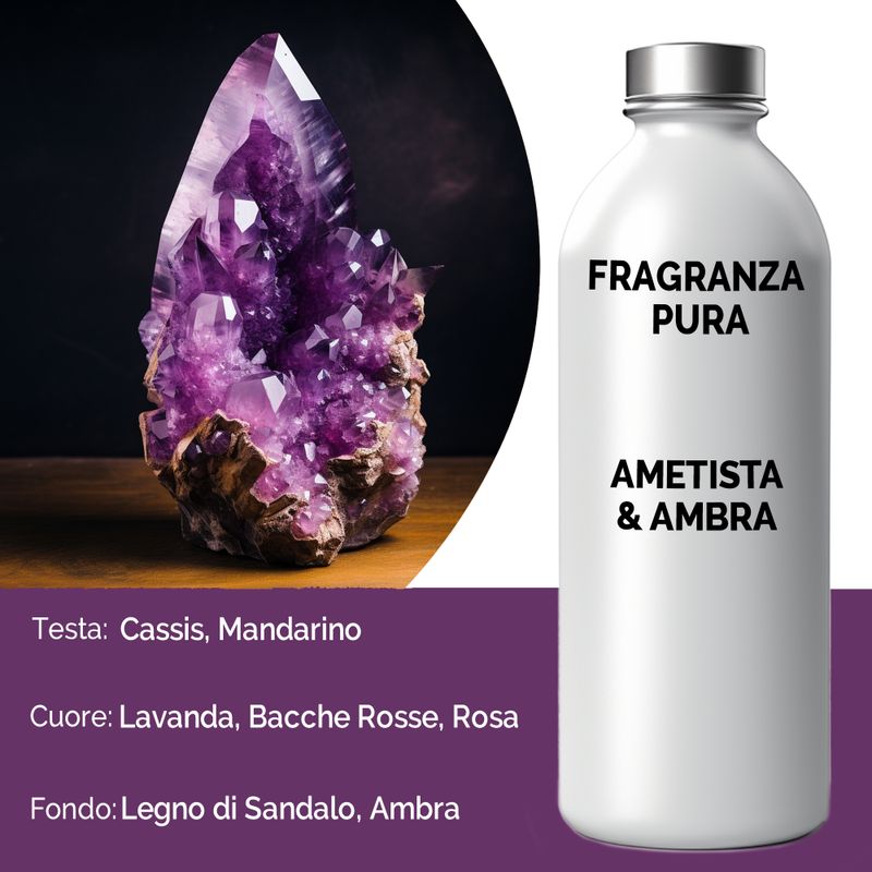Amethyst Crytal & Amber Pure Fragrance Oil - 500ml